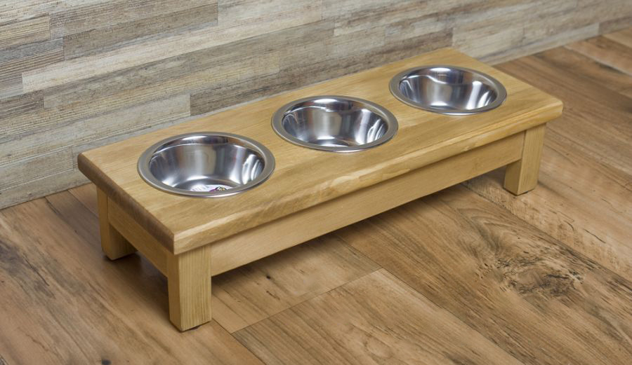 Stojak na 3 miski dla psa i kota XS 0,22 L– Drewniany, personalizowany 7 Stojak na 3 miski dla psa i kota XS 0,22 L– Drewniany, personalizowany - obrazek 7