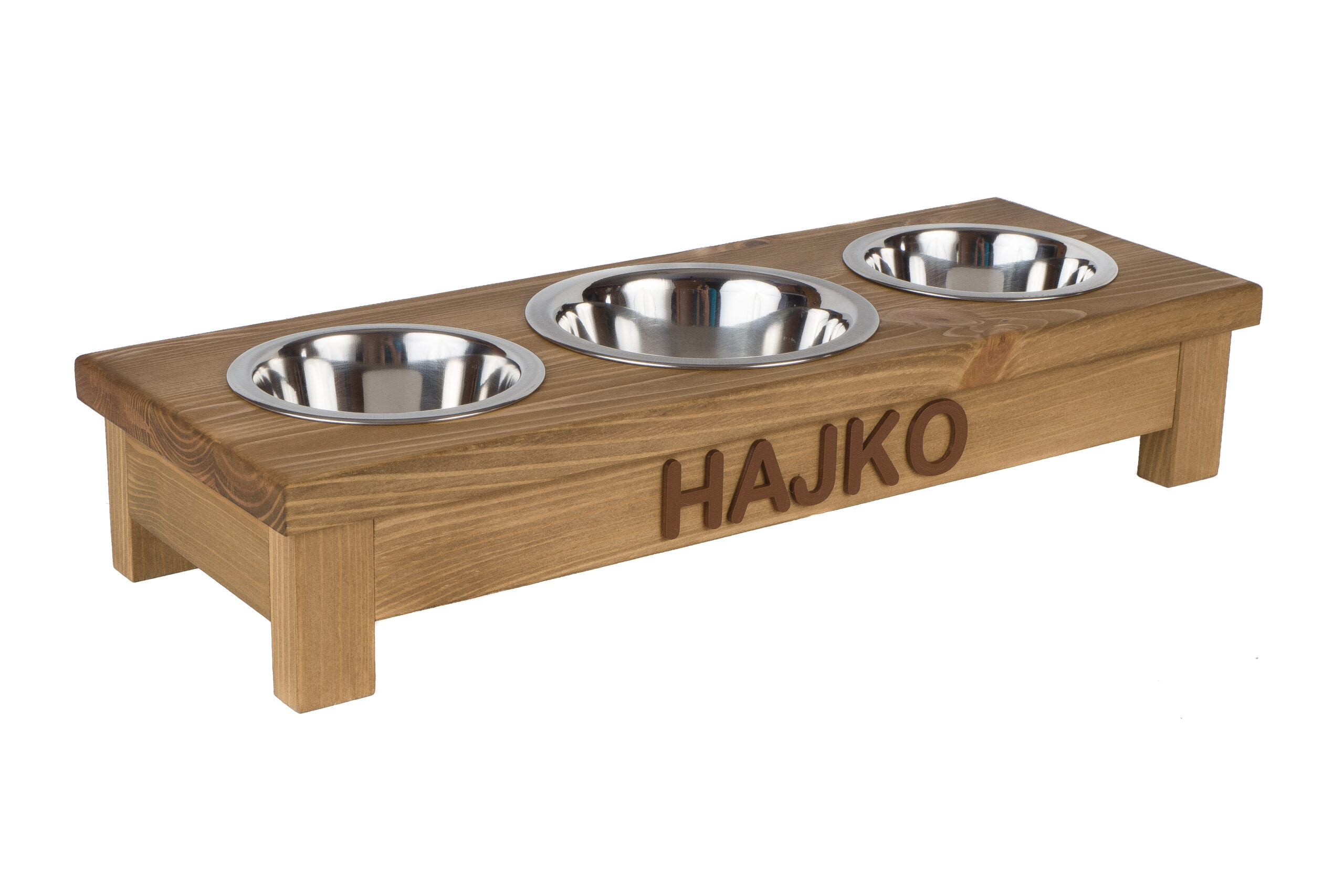 Miski dla kota na stojaku z imieniem MIX 0,22L/0,45L 2 Miski dla kota na stojaku z imieniem