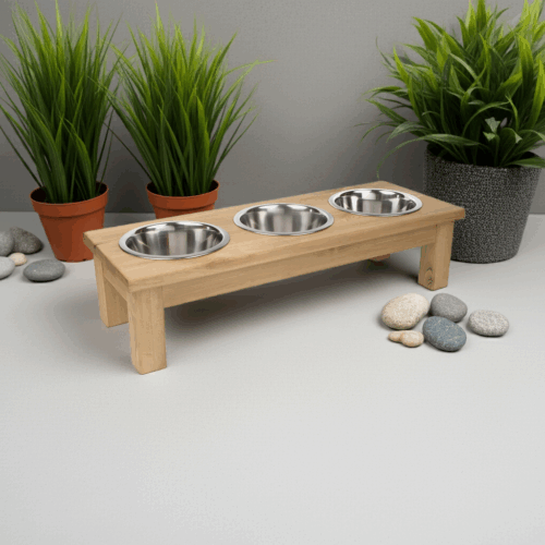 Miski dla psa na stojaku rozmiar M 3x0,9 L