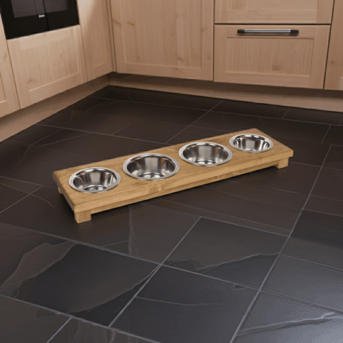 Stojak z czterema miskami